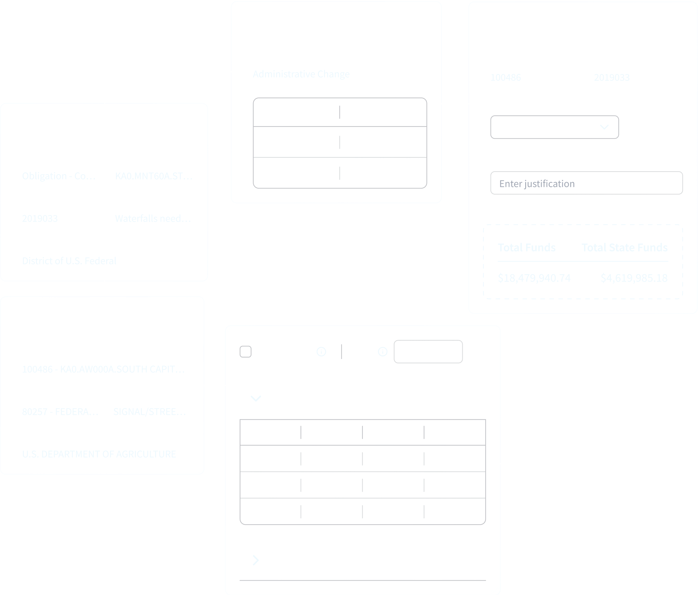 Constituent Manager portal interface